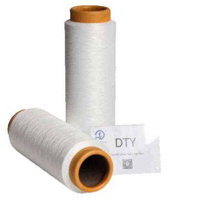 China Anti-pilling Polyester Yarn Manufacturer Price 150 Denier DTY 150D 48F 2 PLY SD RW IL Sample Stock for sale