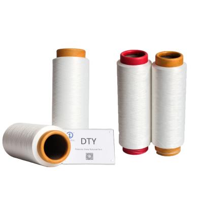 China Dull White Nim Sim Him Dty Semi Anti-pilling 100% Polyester Recycle 150d / 144f Dty Yarn for sale