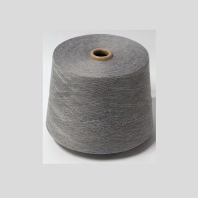 China Wholesale Custom Color Anti-pilling 32s/1 Recycled Gray Melange Spun Polyester for sale