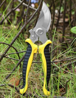 China Anti-Slip Handle China Classic Red Garden Tools Pruner Cutting Bypass SK5 Grape Tree Pruner Shears Steel Steel Scissors for sale