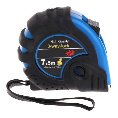 China Design Good Quality 5M Plastic Heavy Duty Tape Measure With Portable Steel Clip And Belt Tape Stop Measuring Tape Suitable For Construction for sale