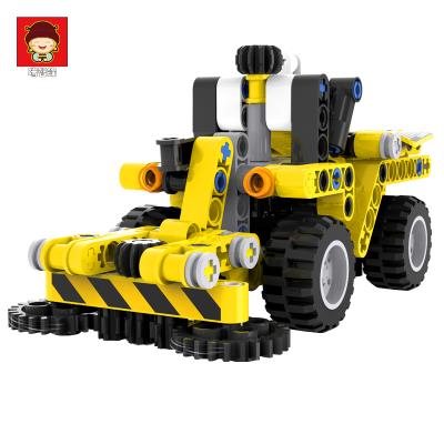 China 219+PCS Mini Tractor Bricks Toys Building Blocks Plastic Technic Educational Toy Educational Block For Children Wooden Kids Gift New Toy Building Blocks for sale