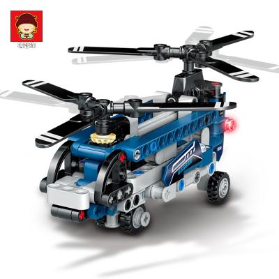 China MODEL TOY 204+PCS mini helicopter block plastic legobuilding toys for children wholesale brick sets kids gifts other educational for sale