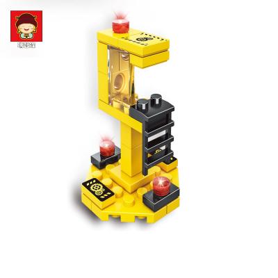 China Toy Building Blocks 41+PCS Crane Building Bricks Educational Toy Educational Block Plastic Technic For Children Gift Wooden Case New Small for sale