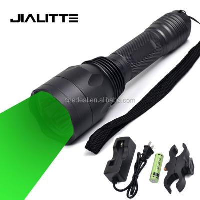 China Jialitte F137 High Power 3x Green Light Industrial Hunting Led Flashlight for sale