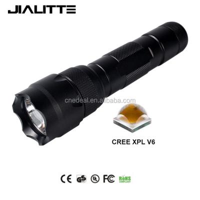 China Jialitte F037 Tactical Torch CREEs XP-L V6 10W High Power Portable Waterproof Police LED Flashlight 502B for sale