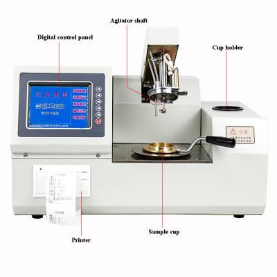 China transformer oil closed cup automatic flash point tester pmcc pmcc astm d93 flash point apparatus 520*360*310mm for sale