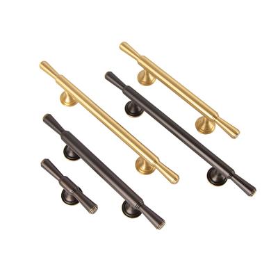 China Contemporary/Modern/Minimalist Minimalist interior brass bedroom wardrobe cabinet door handle furniture hardware drawer single hole for sale