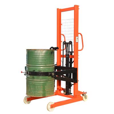 China Hotels Hydraulic Manual Hand Lifter Pallet Oil Drum Stacker for sale