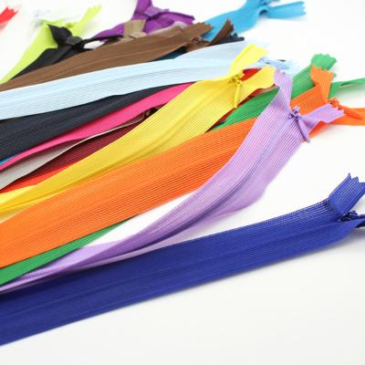 China High Quality Invisible Invisible Lace Accessories 3# Nylon Garment Zipper for sale