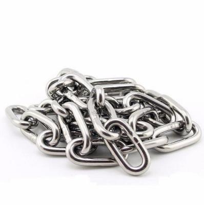 China Load Lifting DIN 766 763 A2 A4 Stainless Steel Link Chain 304 316 for sale