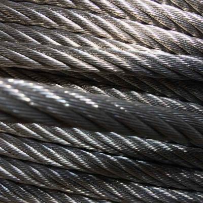 China Rope Factory Supplier 5mm Plastic Clear Black Coated Stainless Steel Wire Rope for sale