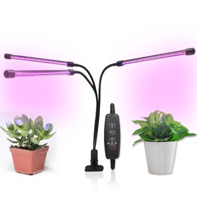 China Seed Planting Factory Price Full Spectrum 30w Dimmable Dual Timer Head 30w Indoor LED Clip Flexible Plant For Growing Light for sale