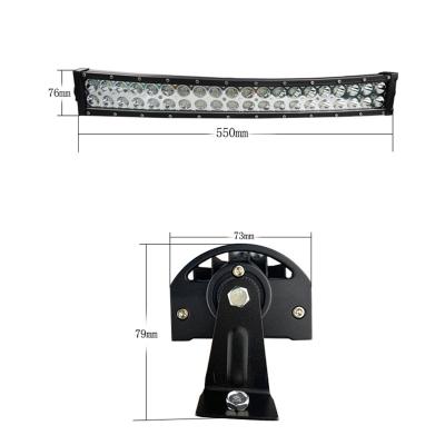 China Aviation Aluminum 6063 Automotive Lighting System 120w 6000k LED Strip Curved Light Waterproof Bright Light for sale