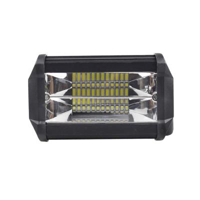 China Semi-aluminum 12v 24v 6000k Aviation 72W LED Auto Work Light System For Car 4x4 4WD ATV SUV Offroad Truck for sale