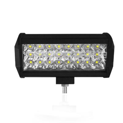 China Aviation Vehicles Aluminum Accessories 72W Led Work Light 3 Row 6000k Driving Light 12v 24v Super Bright CE Rohs for sale