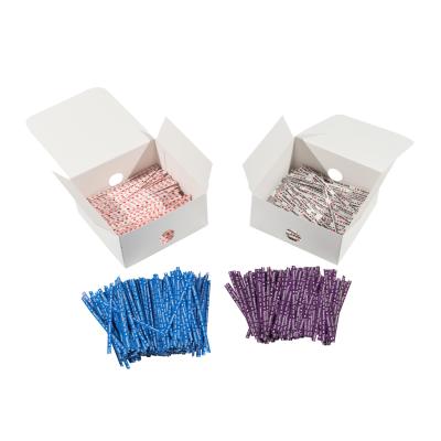 China Food Multicolor Paper Twist Ties For Party Candy Bakery Cable Wire Cake Pops for sale