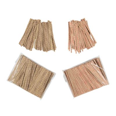 China Food environment and safe paper single twist tie / vegetable paper twist ties for sale