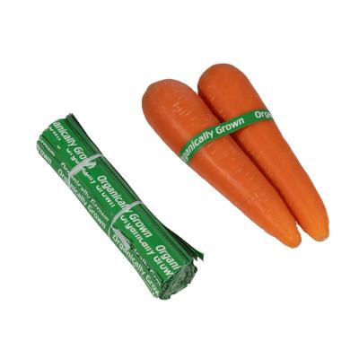 China Waterproof multiple color paper vegetable organic twist ties, vegetable paper twist ties for packaging for sale