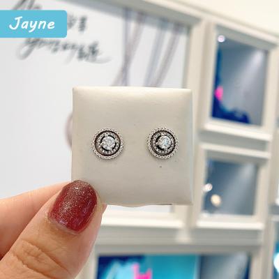 China Fashion 925 Wholesale ALE S925 Zirconia Zircon Earrings High Quality Women Gift For Mothers for sale