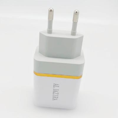 China 2021 Mobile Phone Amazon Hot Sale 5V 2.1A Two Usb Wall Charger For Mobile Phone for sale