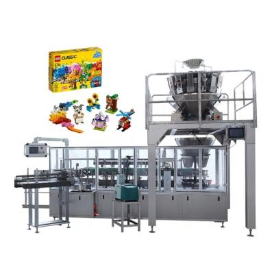 China Automatic Food Kids Toy Bricks Building Kits Vertical Box Cartoning Packing Machine for sale