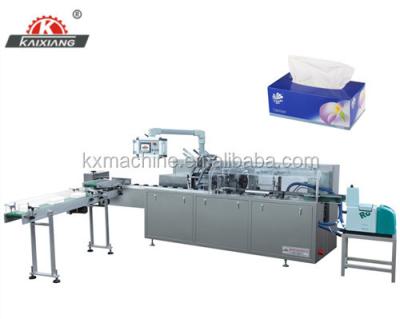 China High Speed ​​Automatic CLOTHING Tissue Paper Cardboard Box Packing Machine for sale