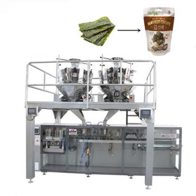 China High Speed ​​Standup Seaweed Pouch Food Premade Bag Filling Sealing Dry Packaging Machine for sale