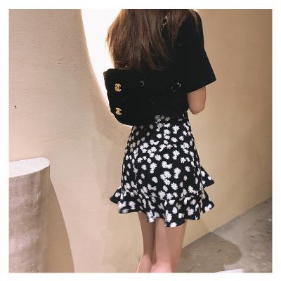 China New Arrivals Breathable One-piece Daisy Summer Double Layer A-Line Short Skirt For Women for sale