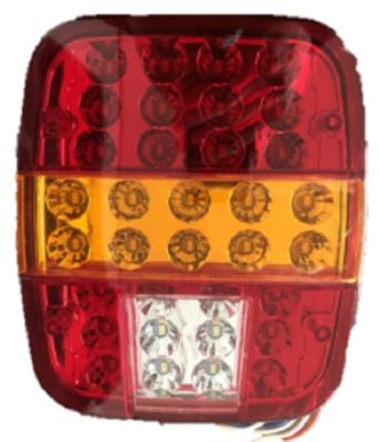 China Multifunctional Cowboy LED Tail Light Drive Stop Turn Reverse For Truck Trailer Truck 185*155*55MM for sale