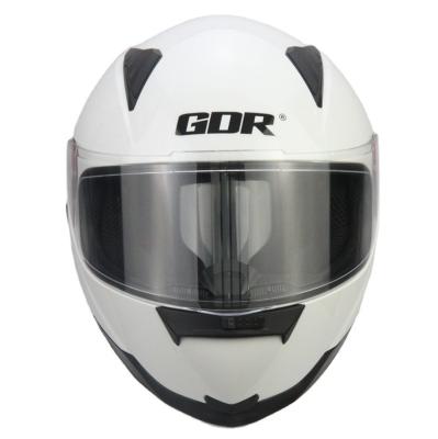 China Promotional Good Quality Face Flip Up Motorcycle Helmets Motocross SINGLE Full Sun Visor for sale