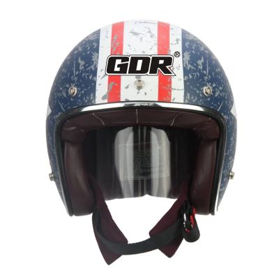 China Personality four seasons lens fiberglass motorcycle helmet men's and women's helmet cover cool type double racing helmet for sale