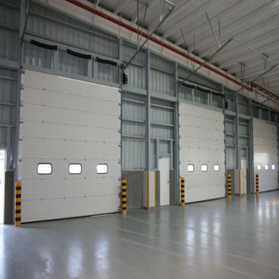 China Industrial Automatic Overhead Steel Thermal Insulated Industrial Sliding Door for sale