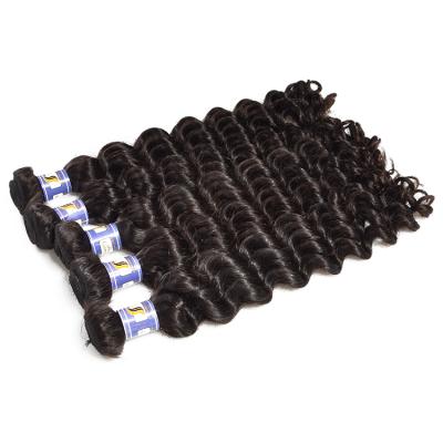 China 100% Human Kinky Curly Hair, Virgin Hair Unprocessed Bundles, European Hair BBoss Brazilian Deep Wave Weave Bundles for sale