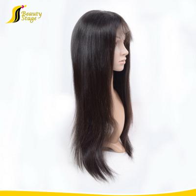 China Wholesale silky straight 360 wigs peruvian elva hair water wave straight wig ,unprocessed virgin yaki straight hair wigs for sale