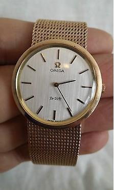 China OMEGA DE VILLE, GENTS OR LADIES 9K SOLID GOLD BRACELET WATCH, 33MM, for sale