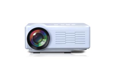 China native 480*320  800 ansi 500:1 USB/SD/VGA/HDMI/AV/Micro USB/TV LED mini Projector white for sale