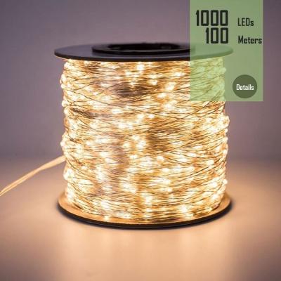 China 100m String LED Fairy Lights 100m Light String For Wedding Christmas Home Christmas Decoration for sale