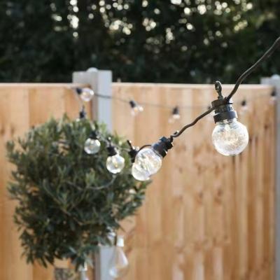 China Fairy Lights Us Plug in 10m 15M 23M G90 Large Blubs Connectable Hanging LED Fairy Light with Rope String Lights Scallop Decor for Bedroom Backyard for sale