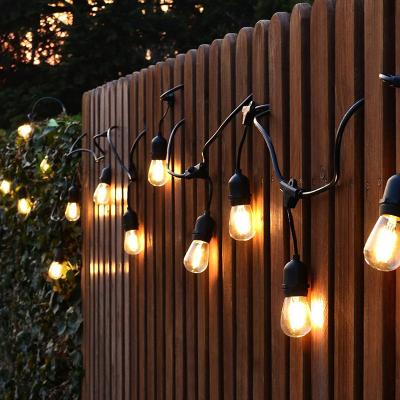 China String Lights 15M Hanging S14 Bulb LED Outdoor Electric Lights Festoon Popular Fairy Lights Plug In Garden LED Strips Christmas Lights Outdoor Patio Yard for sale