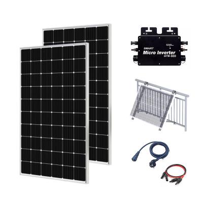 China Germany 800W Home Smart Inverter Micro Grid Tied Solar System In Balcony With APP Monitoring Easy To Install Bracket Balkonkraftwerk for sale