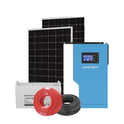 China Lamsword Home Customized Solar 15KW 20KW 25KW 30KW Off Grid Solar Power System Home Solar Power Kit for sale