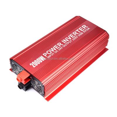 China 2000W 3000w 12v/24v/48v/60V/72V dc to ac 110v/230v car power inverter sine wave power inverter 33.5X18X9 cm for sale