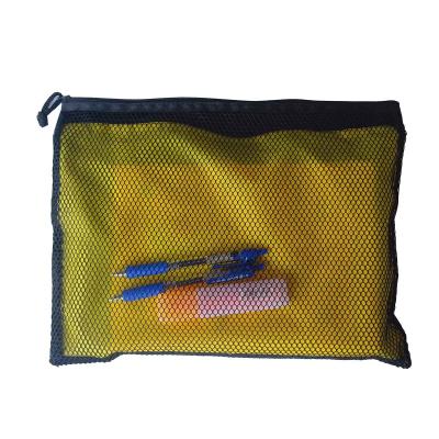 China Double Zipper Double Layer A5 B5 A4 B4 Single Layer A5 B5 A4 B4 Polyester Single Zipper Storage Bag 2021 Style Double Zipper A5 B5 A4 Polyester Storage Bag With Mesh Fabric Above for sale