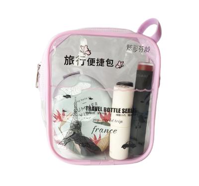 China 2021 Fashion style PVC bag mini zipper bag PVC travel cosmetic bag portable clear lady bags zipper portable clear for sale