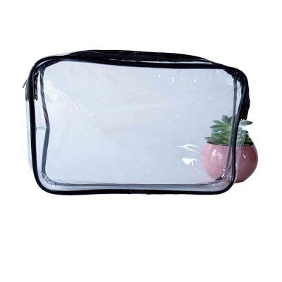 China Eco-friendly material factory fashion cosmetic lady wholesale bags travel makeup bag PVC private transparent cosmetic bag for sale