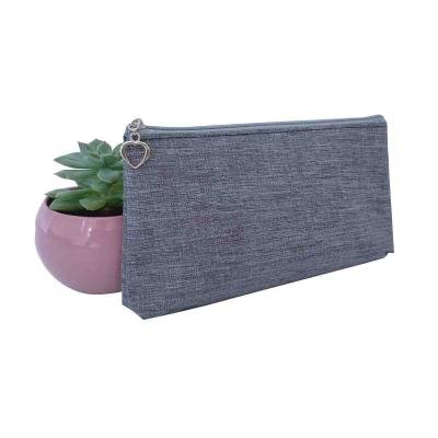 China Hot Selling Wholesale Makeup Pouch Fabric Cosmetic Bag Eco-friendly Material Popular Clutch Pouch for sale