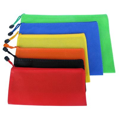 China Durable Nonwoven Stationery Pen Bag Pencil Case Zipper Document Bag for sale