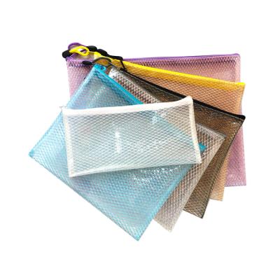 China A4 Mesh Bag Storage Eco - Friendly Material Bag In Office Stationery EVA Document Bag Pouch for sale