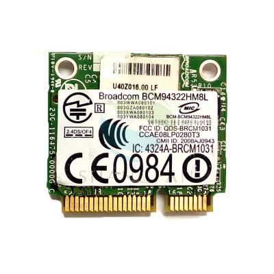 China LAPTOP mini PCI-E BCM94322HM8L DW1510 300M dual band Wireless Card For DELL E4200 E5500 R9JB for sale